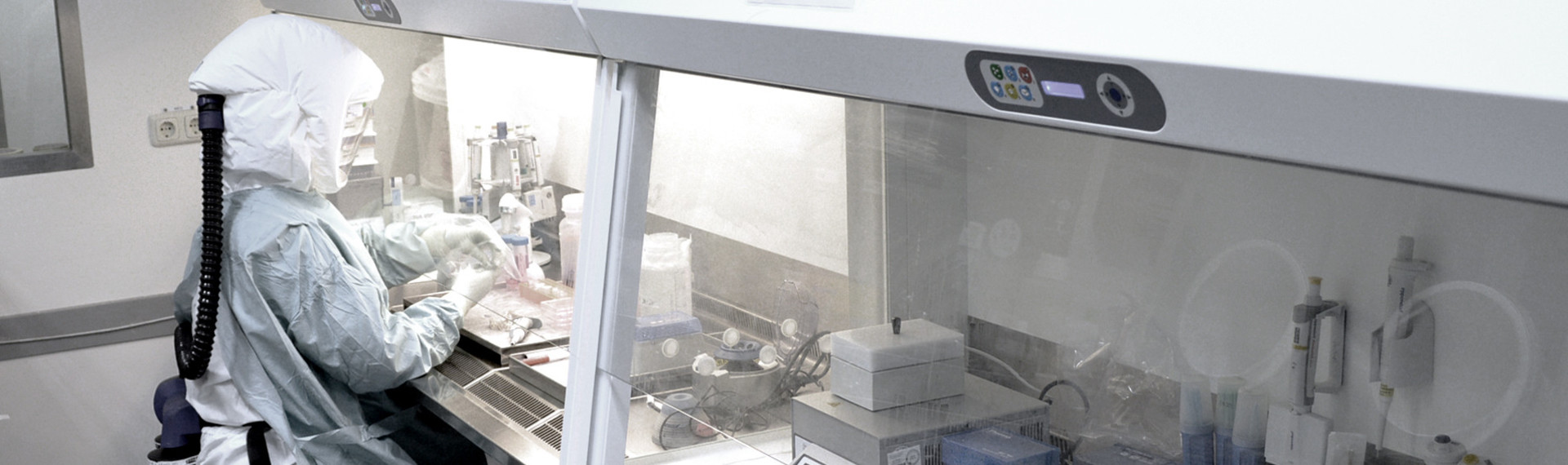 Person in laboratory