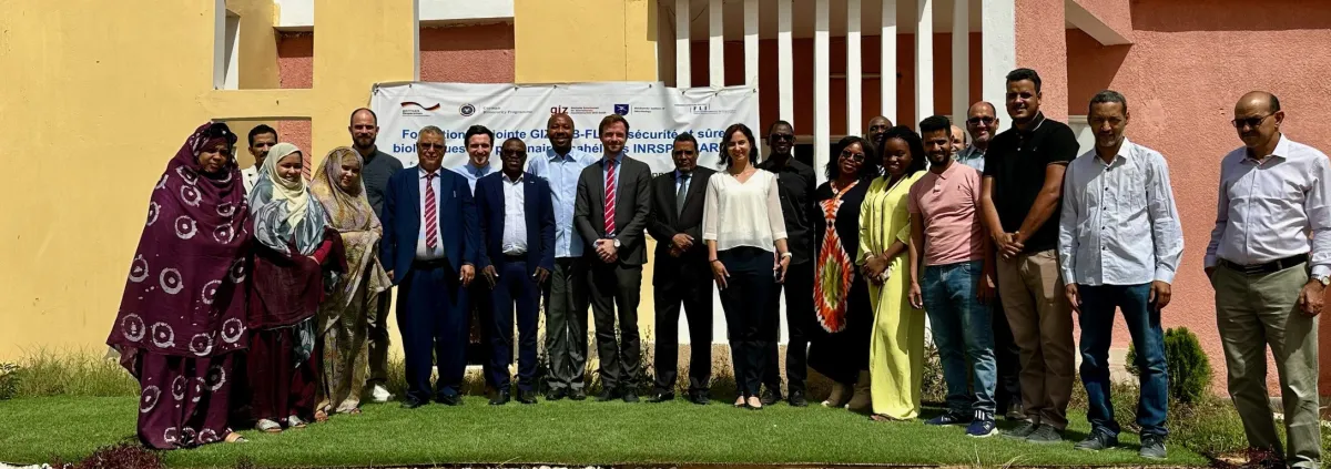 Group photo of bioinformatics workshop in Mauretania